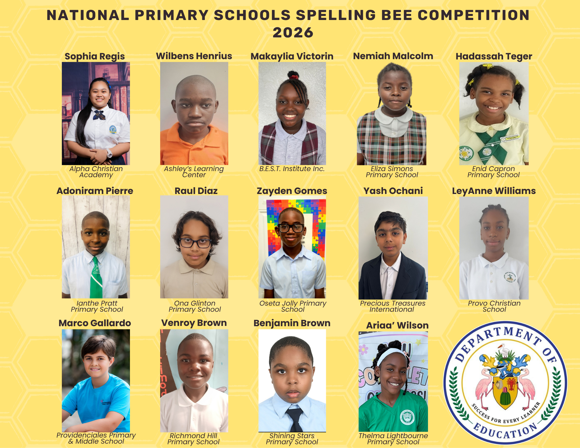 NATIONAL PRIMARY SCHOOLS SPELLING BEE 2026